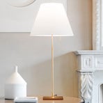 Luceplan Costanza table lamp D13 brass/white