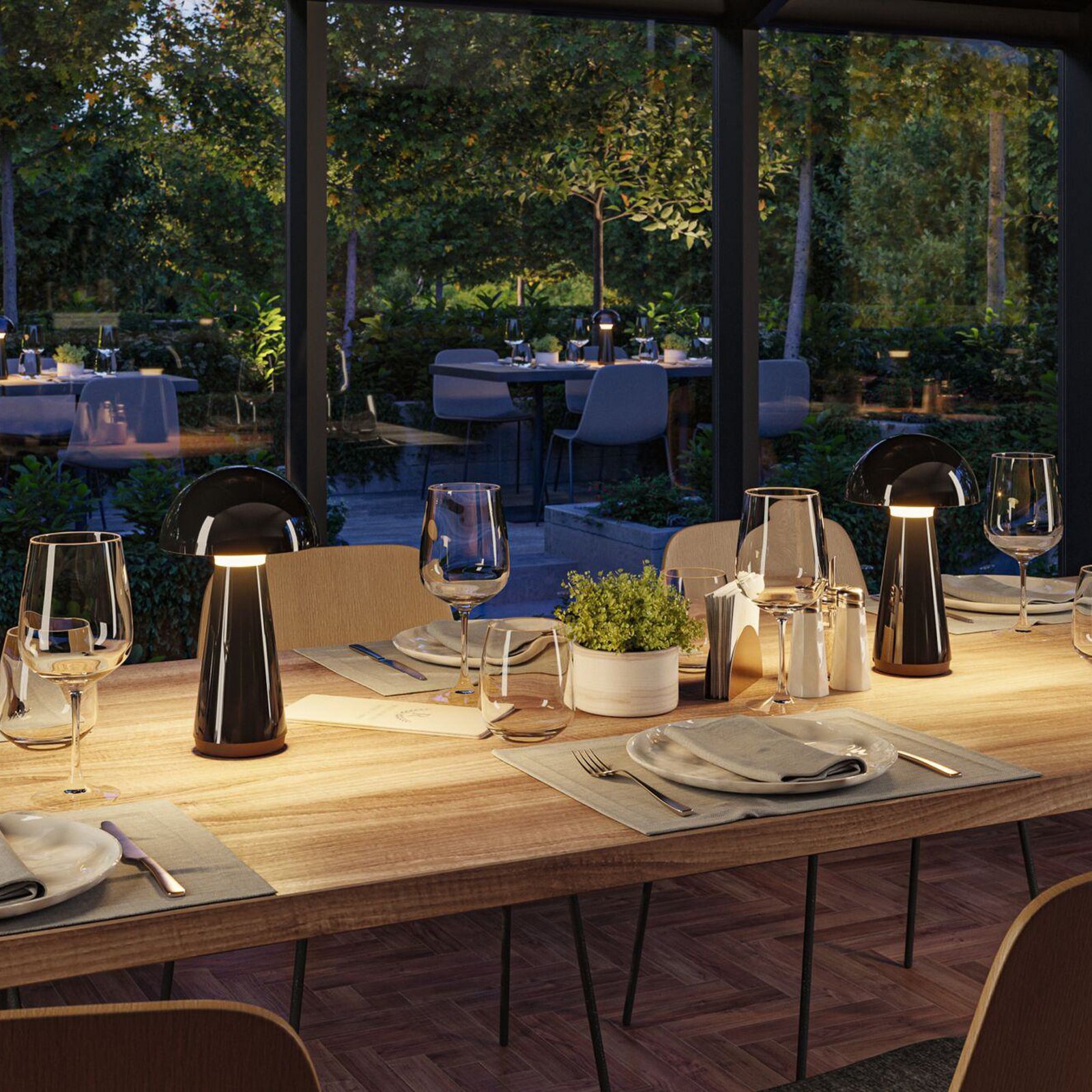 Onzo Portable Lampe de Table 3-Step-Dim IP44 2700K Noir - Paulmann