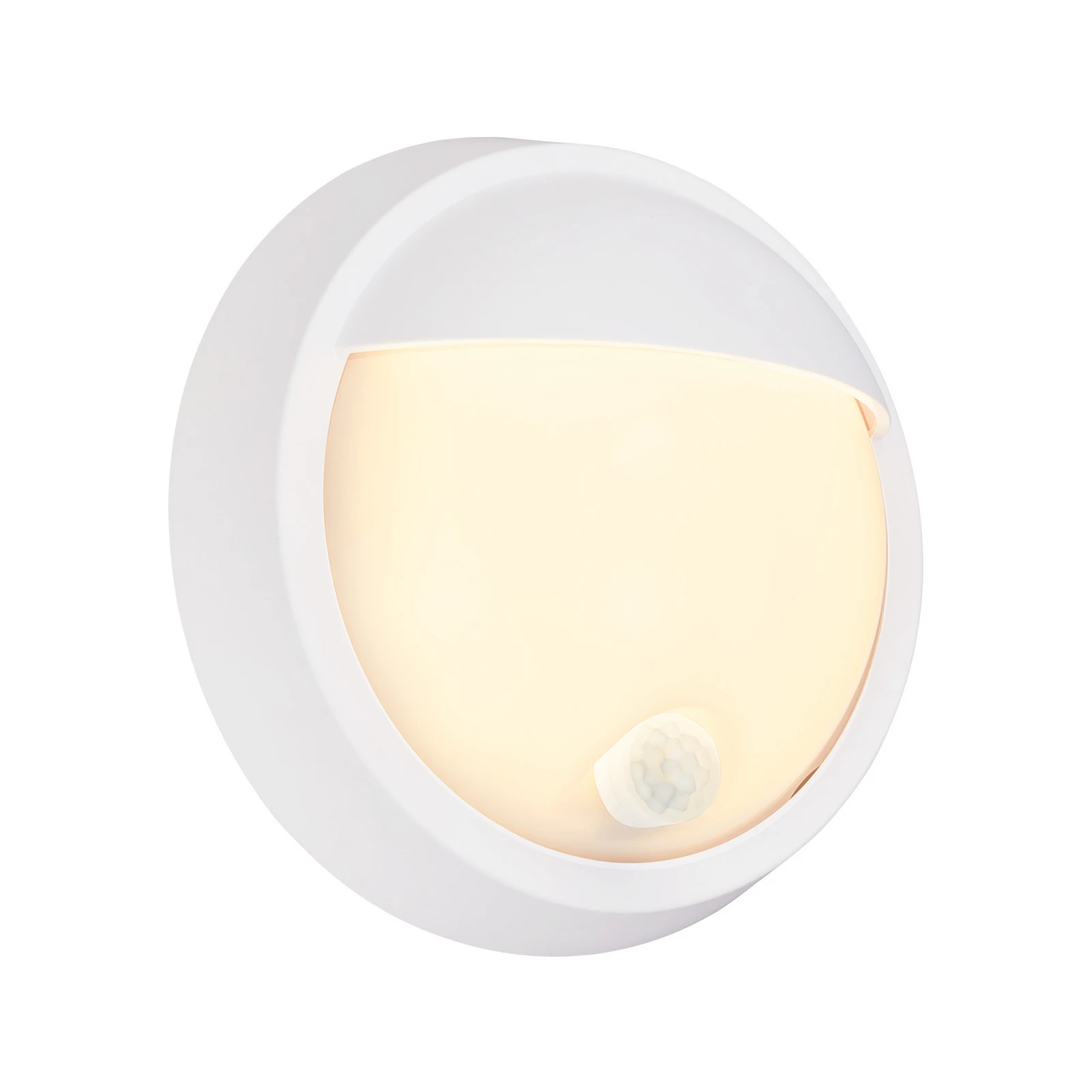 Applique d'extérieur LED rechargeable 3785016 blanc Détecteur de mouvement Ø 17