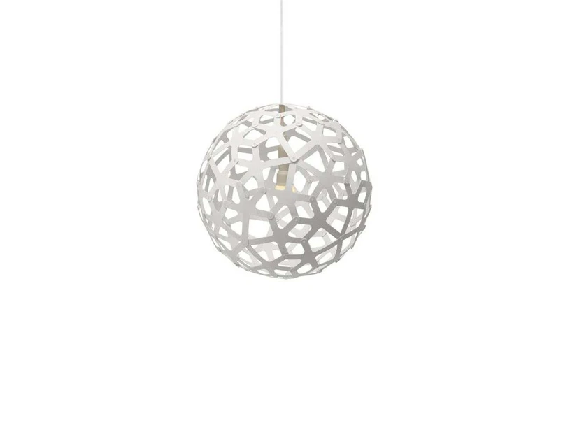 David Trubridge ltd - Coral Pendelleuchte Ø40 Weiß 2 Seiter David Trubridge