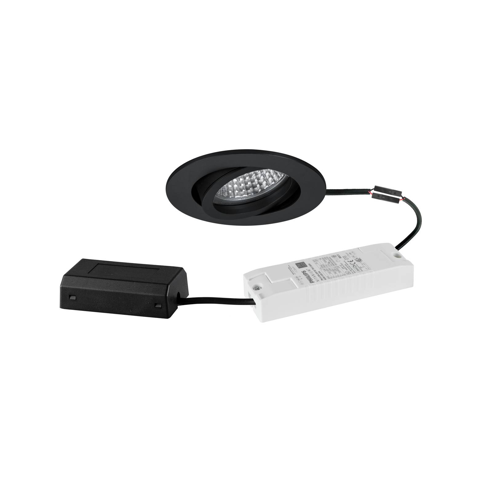 BRUMBERG Einbauspot Tirrel-R DALI Anschlussbox schwarz matt