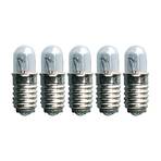 Replacement bulbs E5 0.6W 12V LV light 5pcs, clear