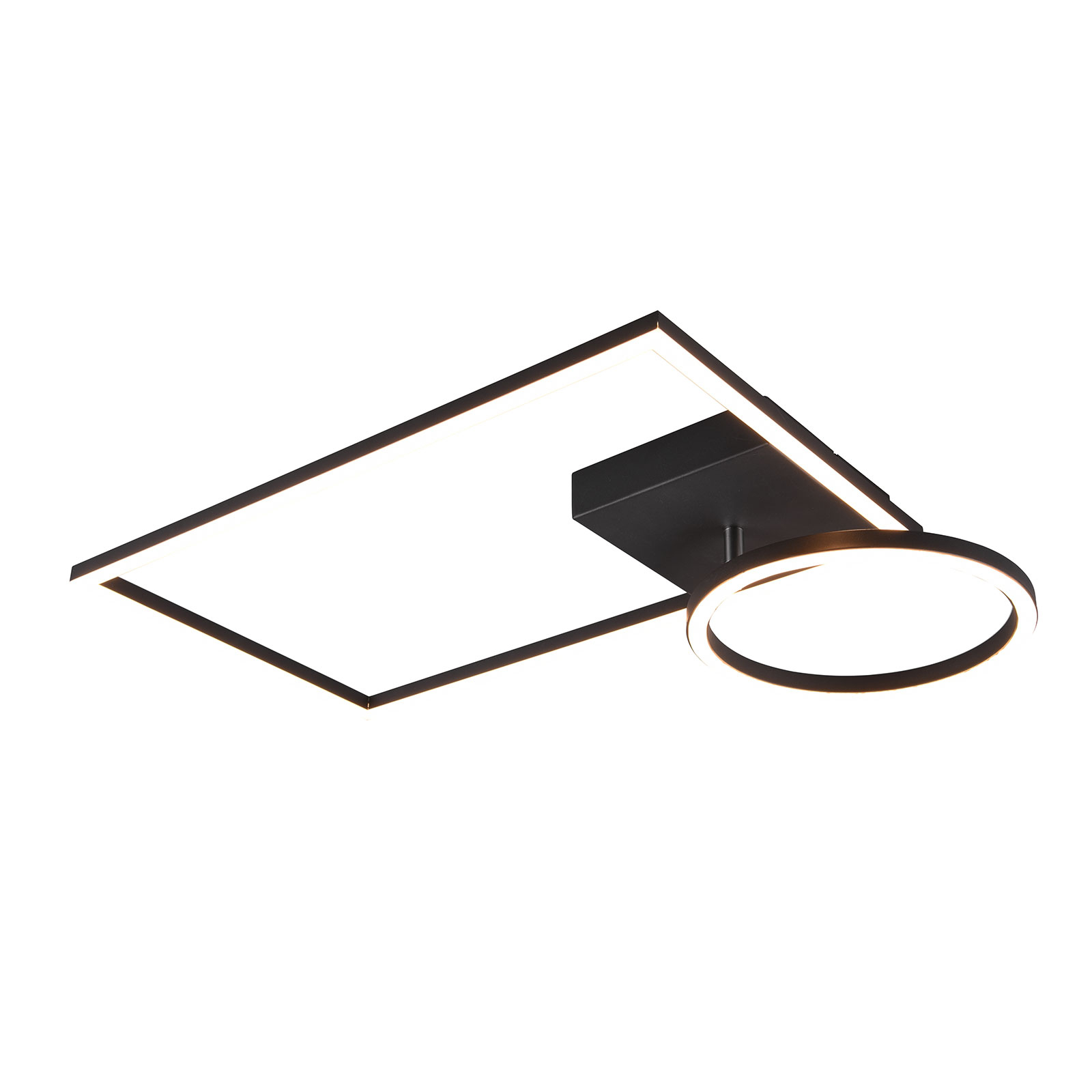 LED-Deckenleuchte Verso, dimmbar, 3.000 K, schwarz