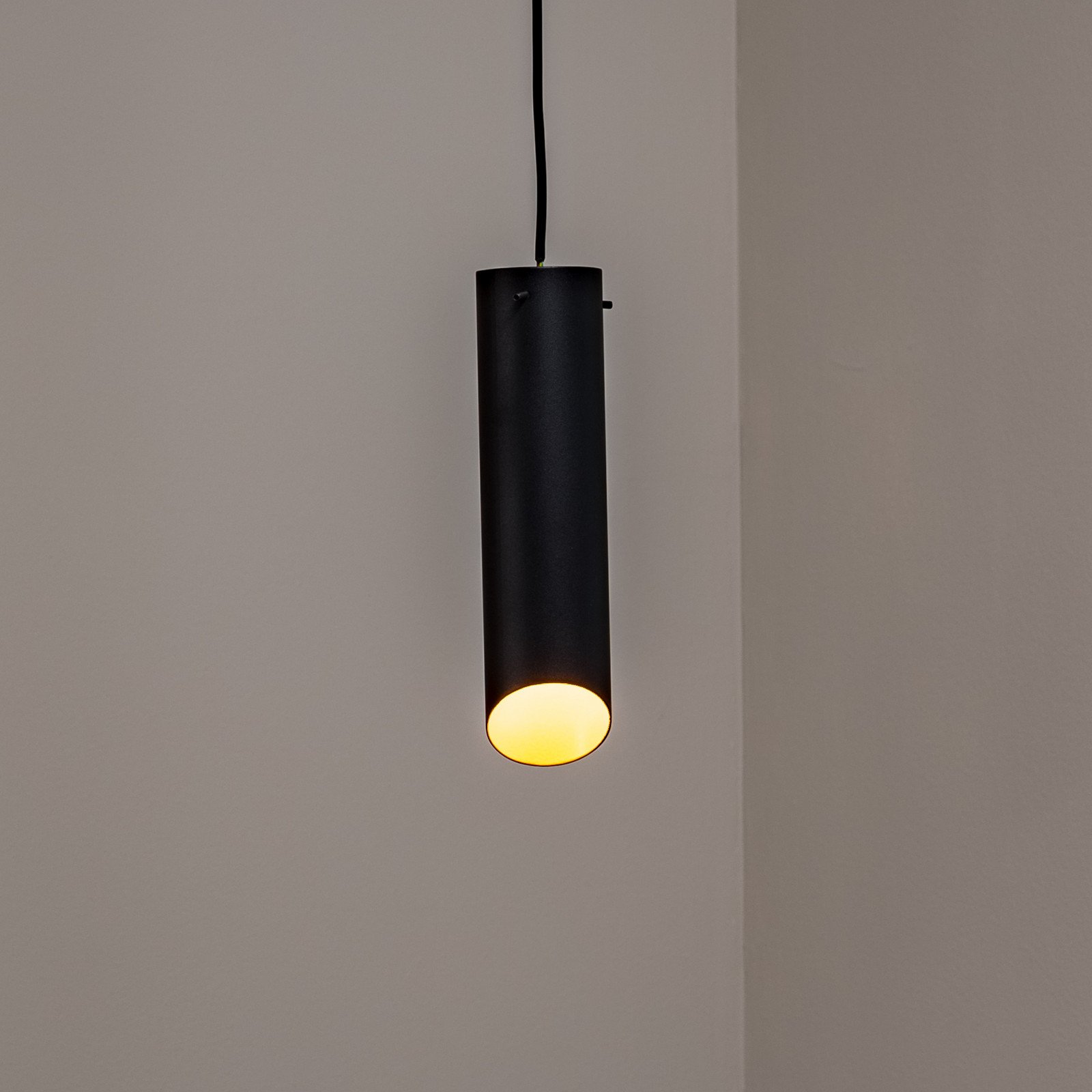Opviq Lampă suspendată Sivani MR-976 negru metal Ø 8 cm - Camera de zi / sufragerie - Modern