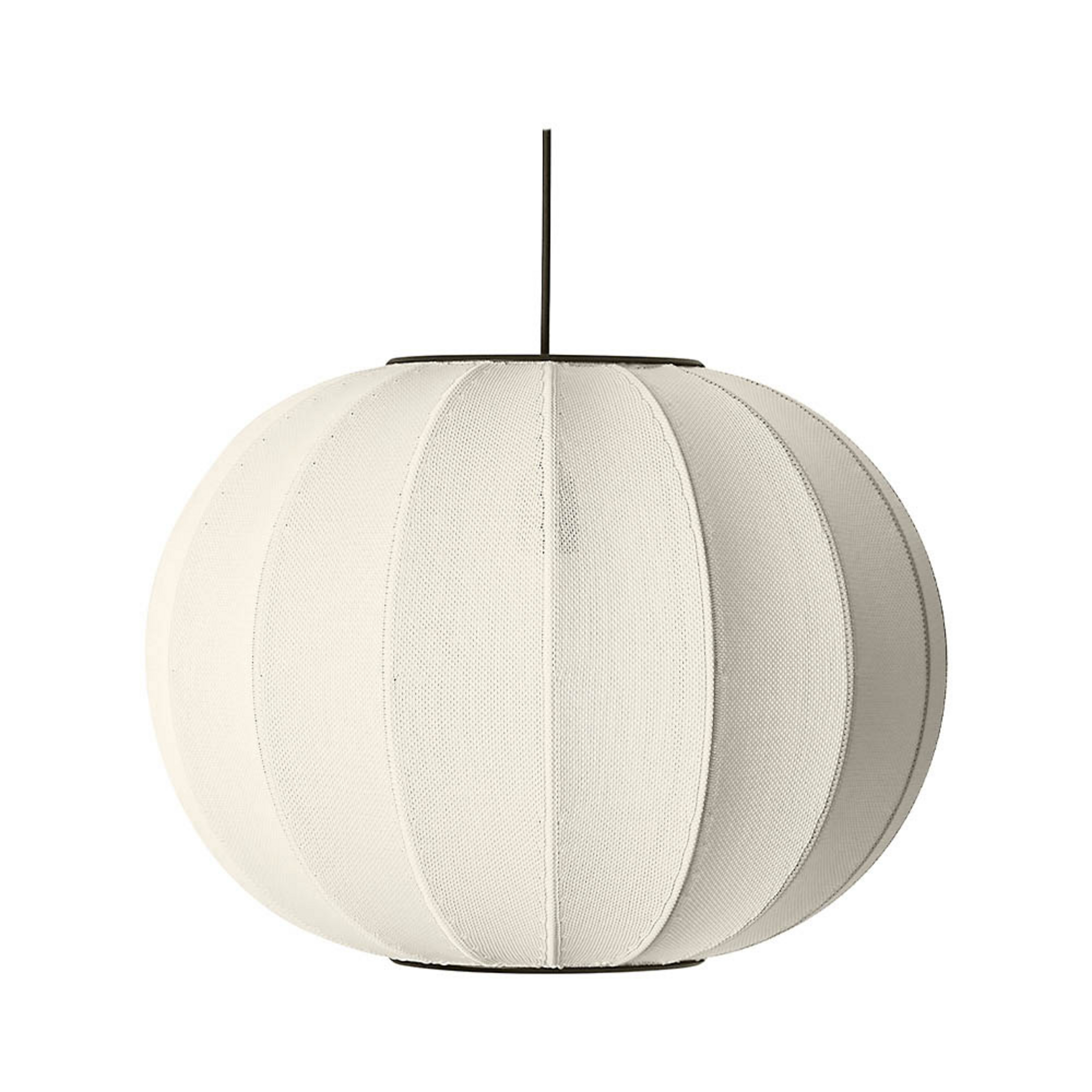 Knit-Wit 45 Okrugla LED viseća lampa, bijela, Ø45cm - Ručno izrađena