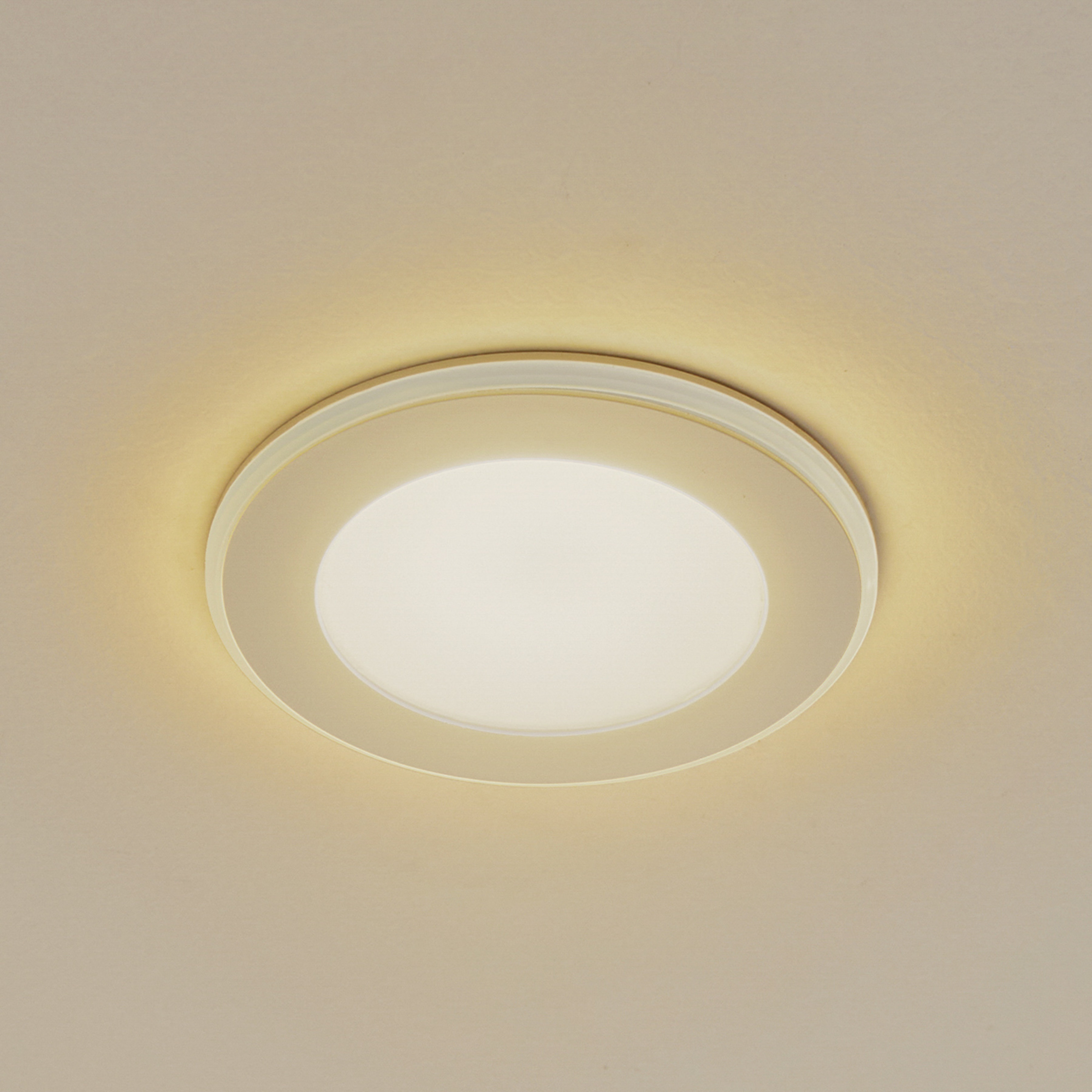 Lindby luminaire encastrable LED Toka, 6,5 W, blanc, plastique, CCT