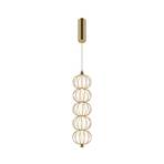 Maytoni LED závesné svetlo Golden Cage, vertikálne, Ø 13,9 cm