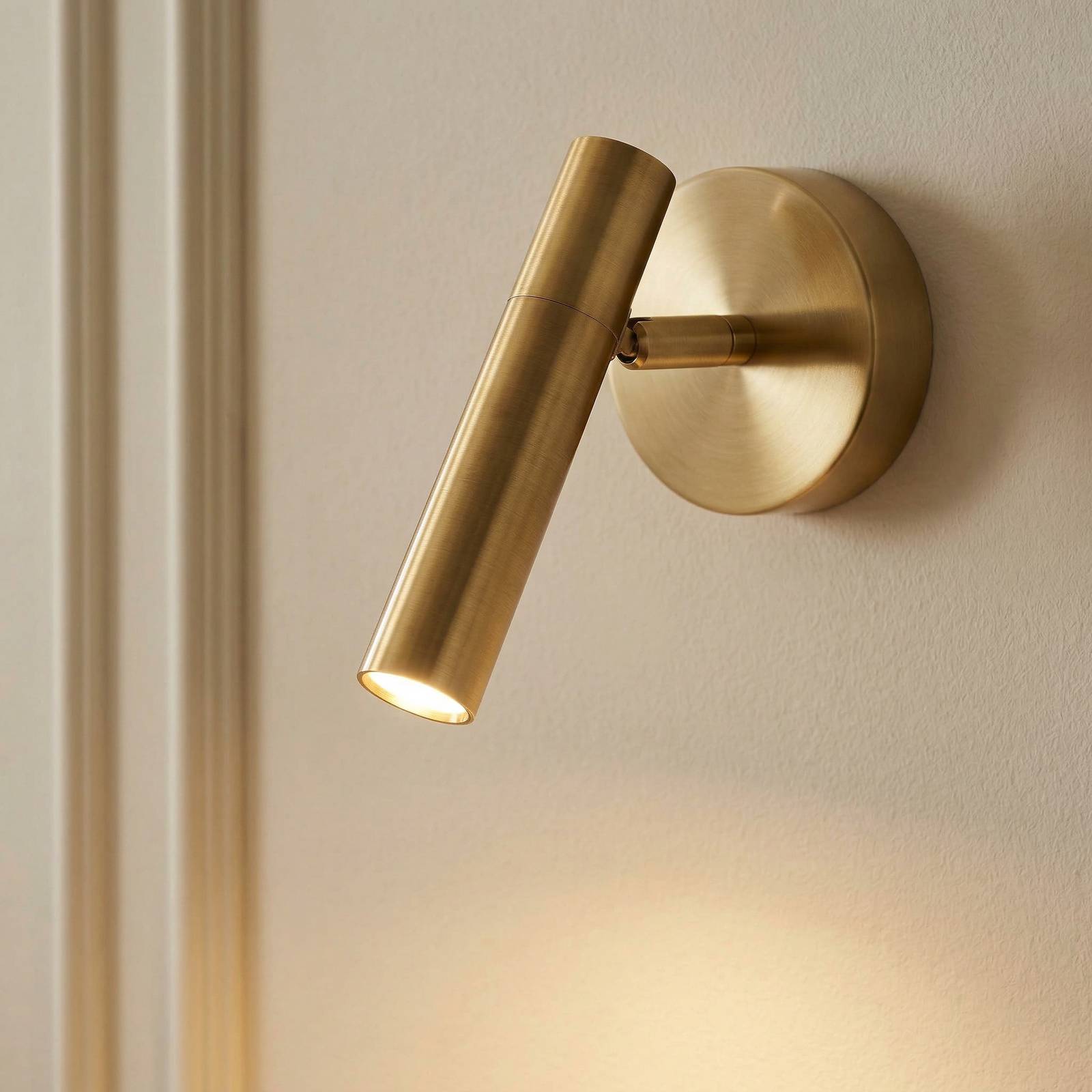 SIGMA Applique murale Sopel, dorée, à 1 lampe, acier, G9, hauteur 15 cm