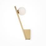 Maytoni Kazmir wall light, gold-coloured, height 35 cm, metal