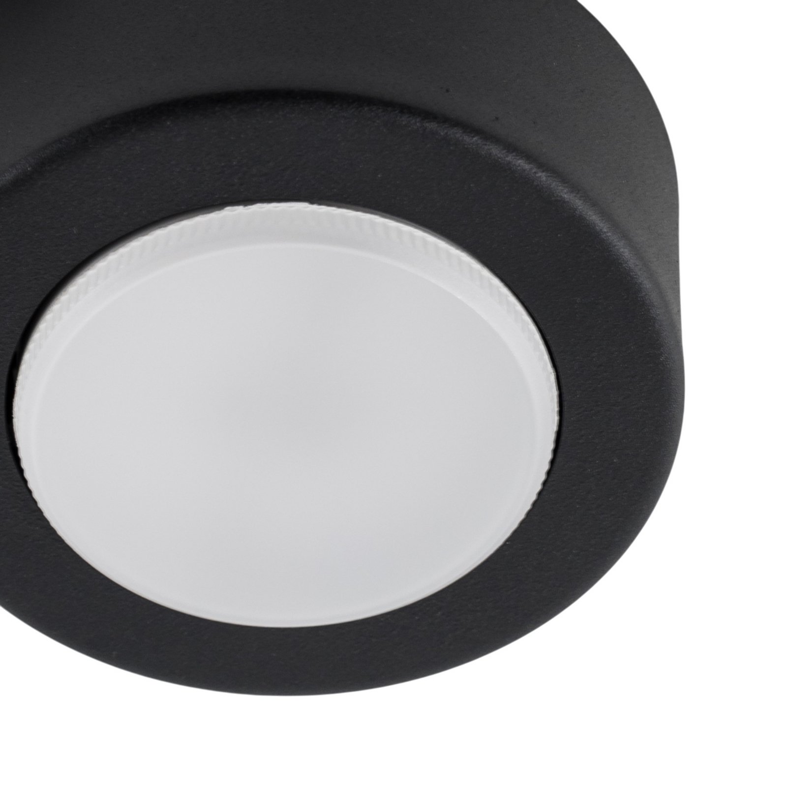SPOT 53 downlight, black, Ø 11.5 cm, metal, GX53
