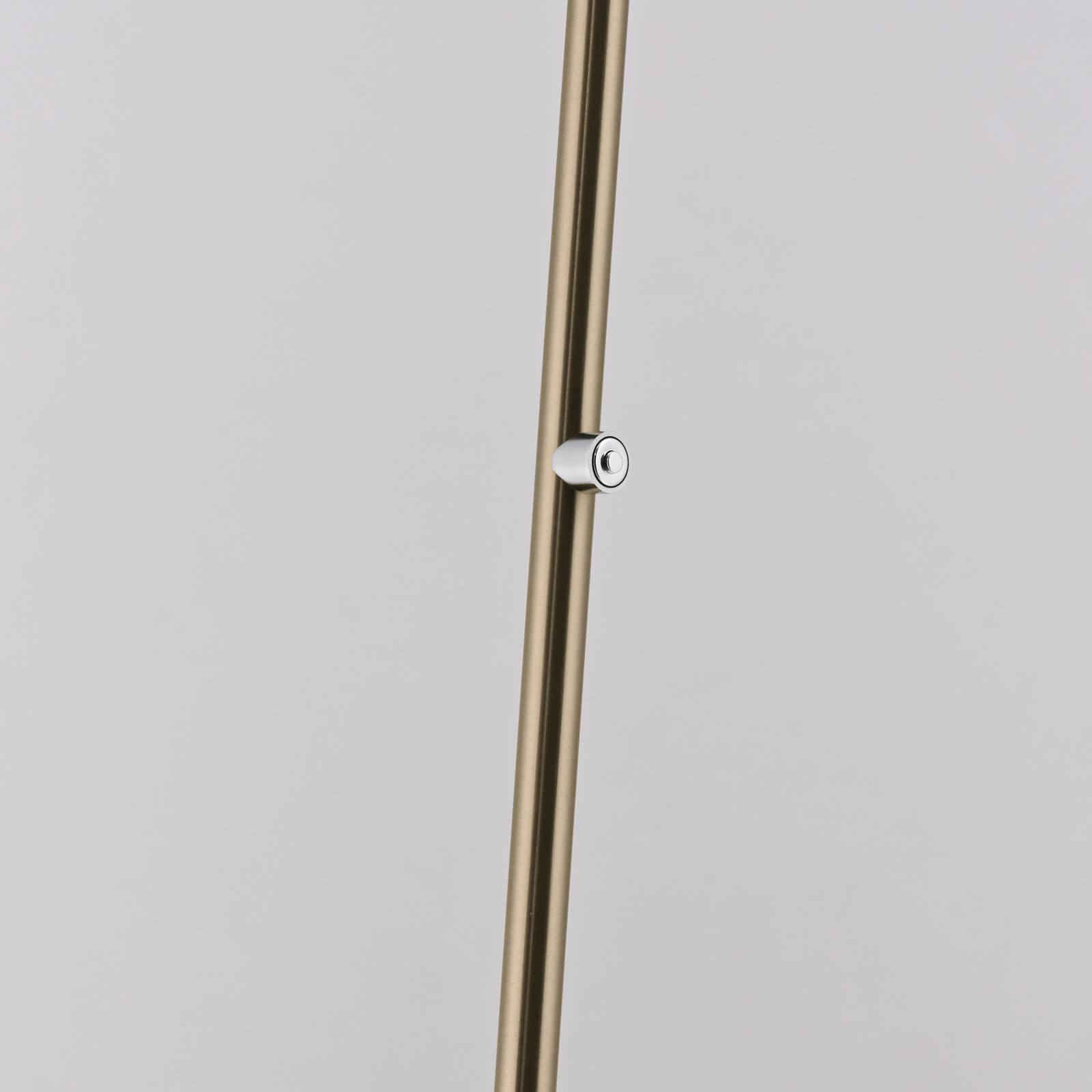 Lampa stojąca LED Paul Neuhaus Akku-Bente, mosiądz, CCT, USB-C