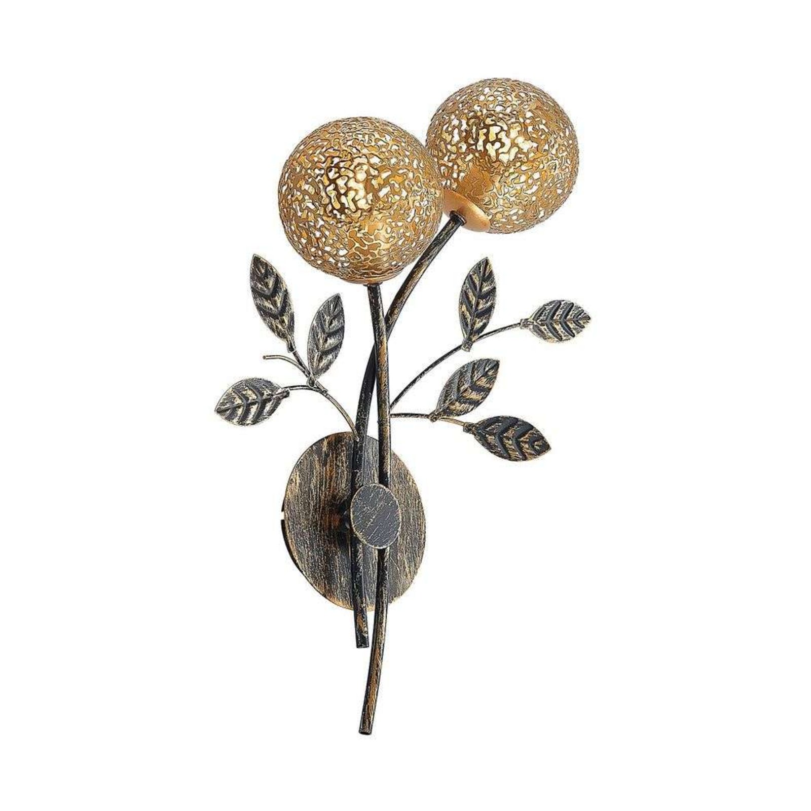 Evory 2 Vegglampe Gold - Lucande