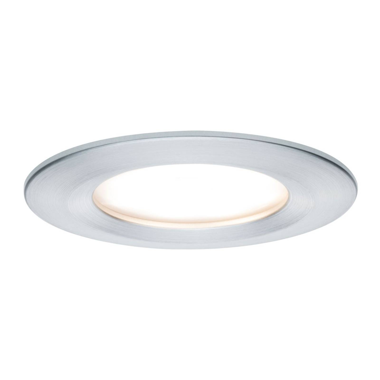 Paulmann Licht Paulmann No. 93901 Einbauleuchte LED Coin Slim IP44 rund 6,8W Alu 3er-Set dimmbar