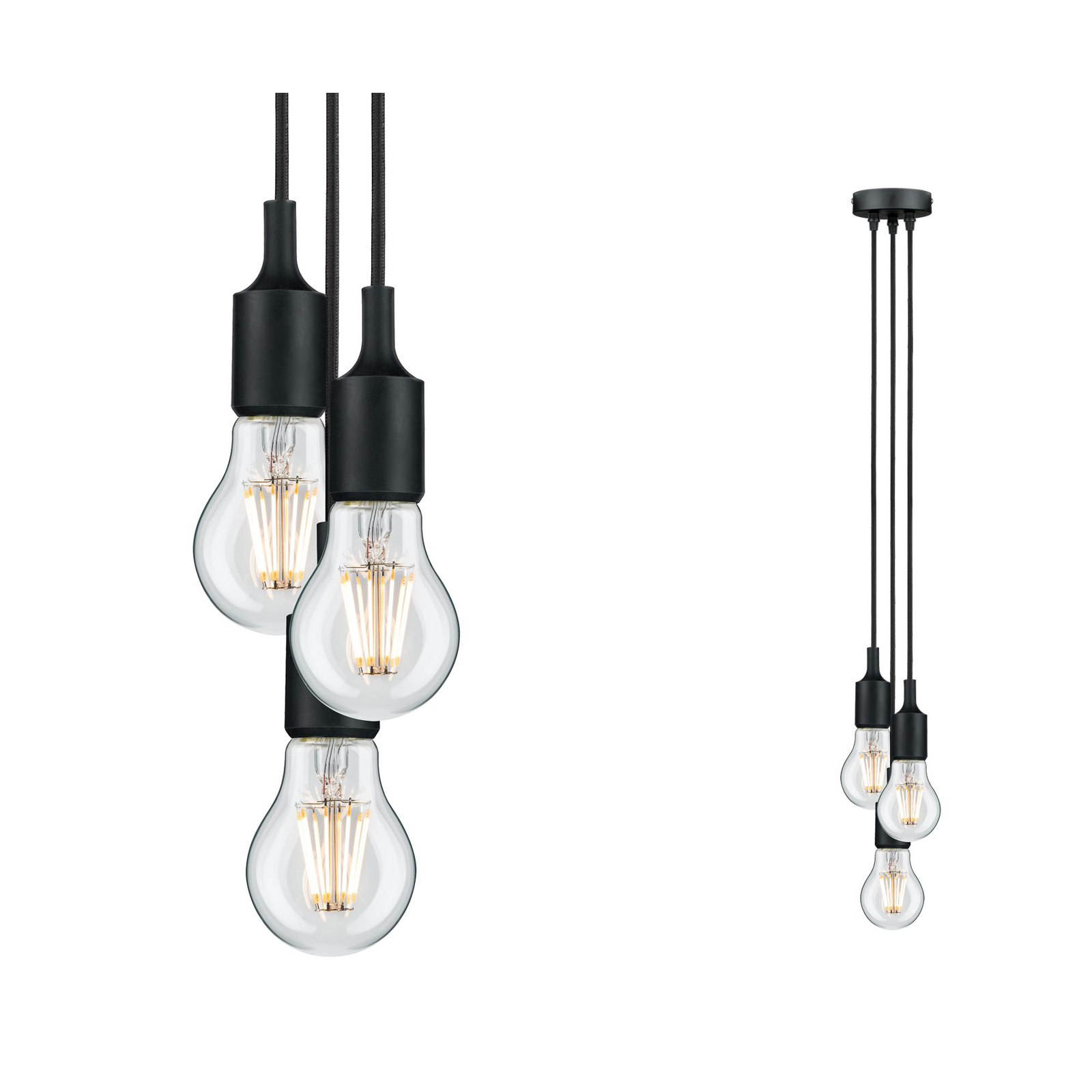 Ketil 3 Pendant Black - Paulmann