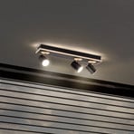 LEDVANCE LED downlight Mars, 4-bulb, 3 spots, black
