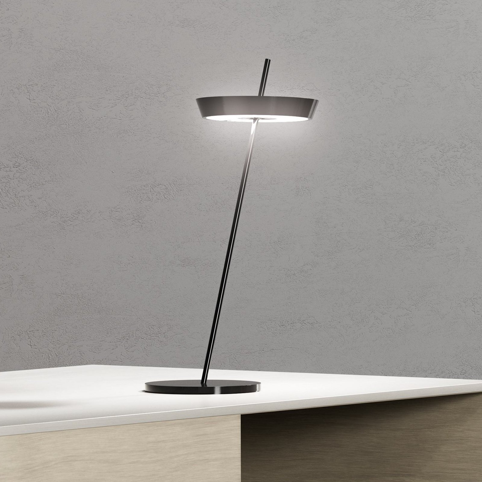LED-Akku-Τραπεζοκαθιστικό φως Mahina, μαύρο, ύψος 36 cm, μέταλλο, CCT