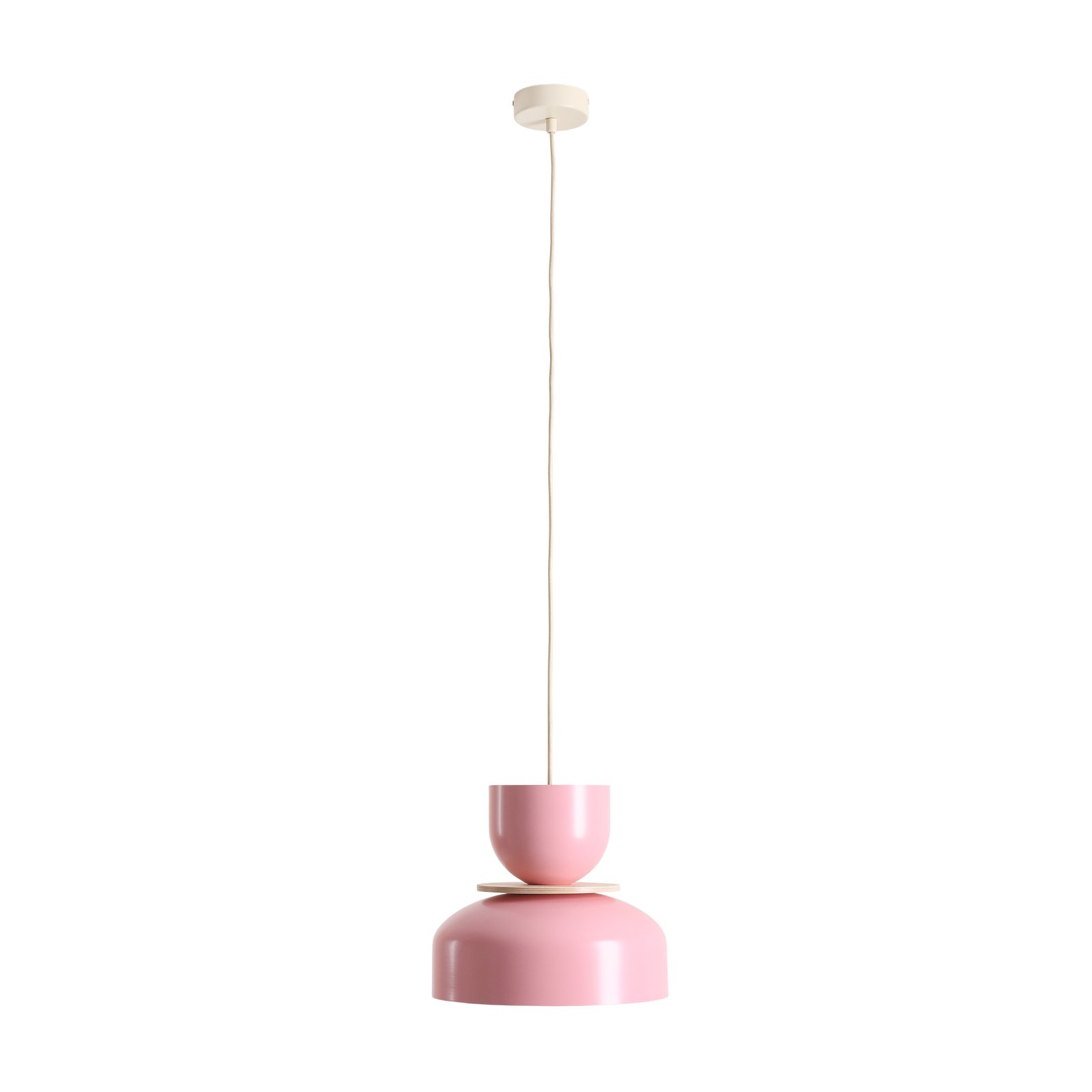 Suspension Uto, rose, abat-jour métallique, 30 cm