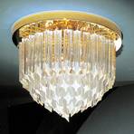 24 carat gold-plated crystal ceiling lamp Punta