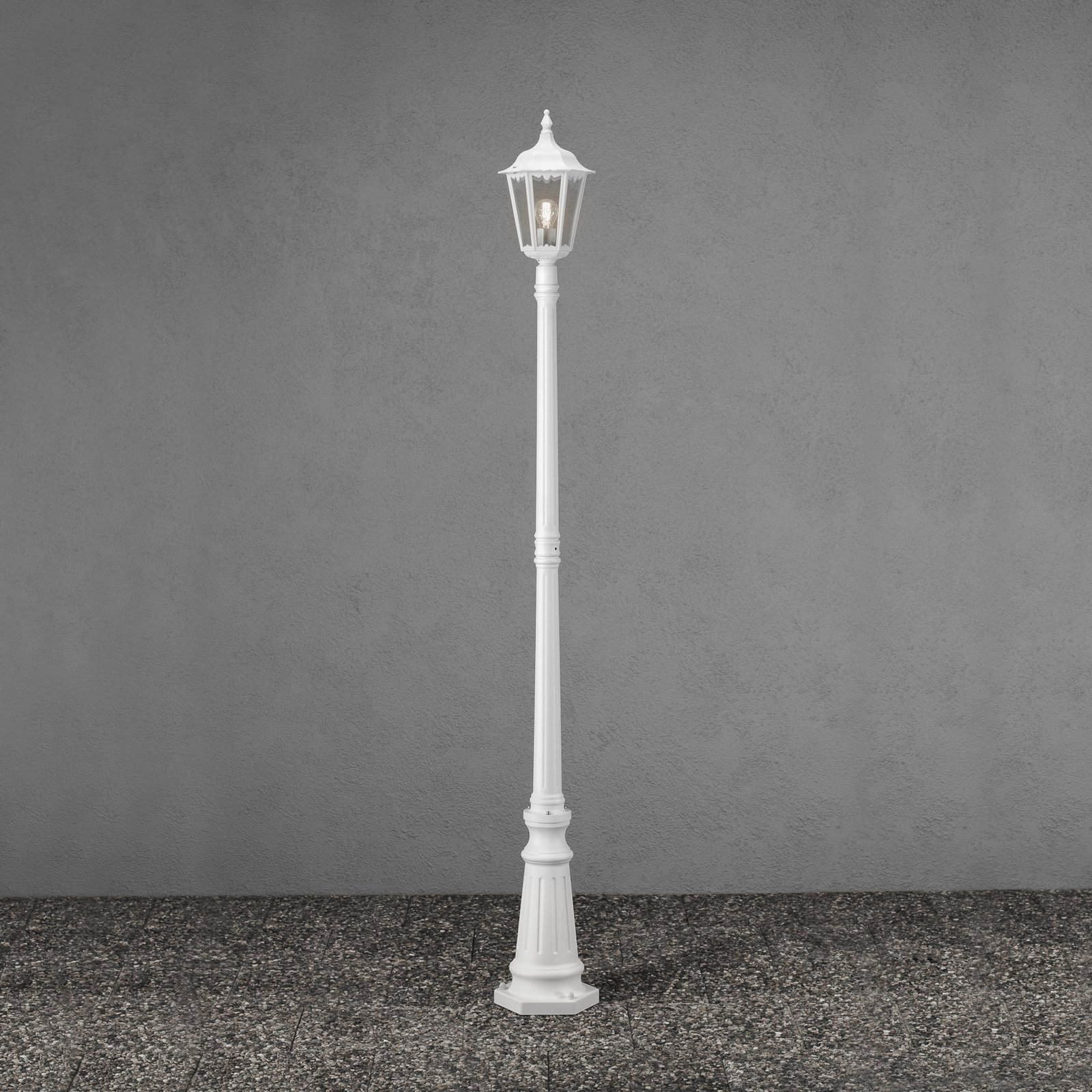 Firenze lamp post, 1-bulb, white