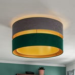 Golden Duo ceiling lamp Ø 60 cm grey/green/gold