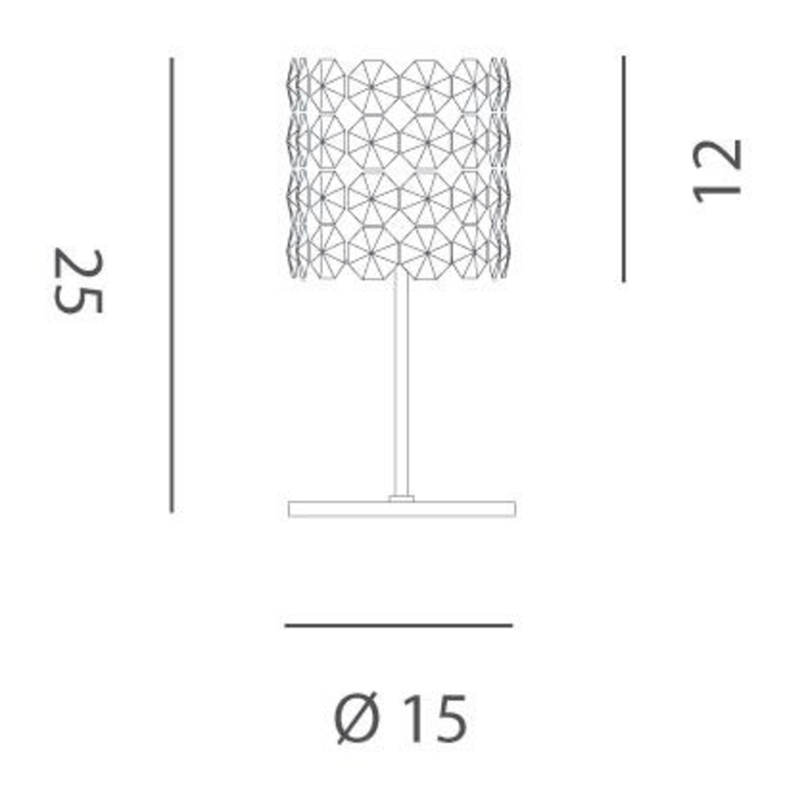 Lámpara de mesa de cristal BACCARAT