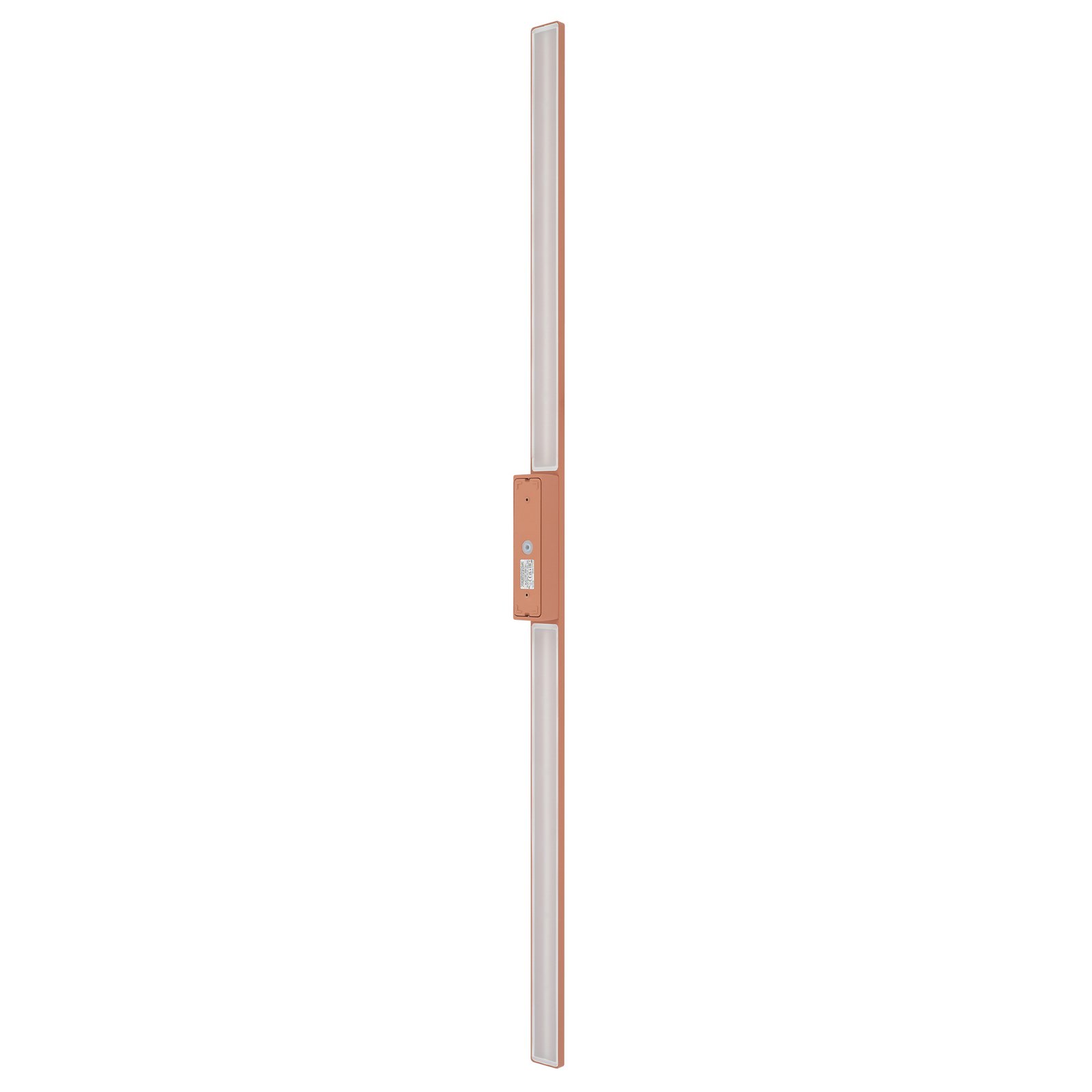 Applique a LED Demi L, rosso mattone, alluminio, altezza 144 cm, IP54