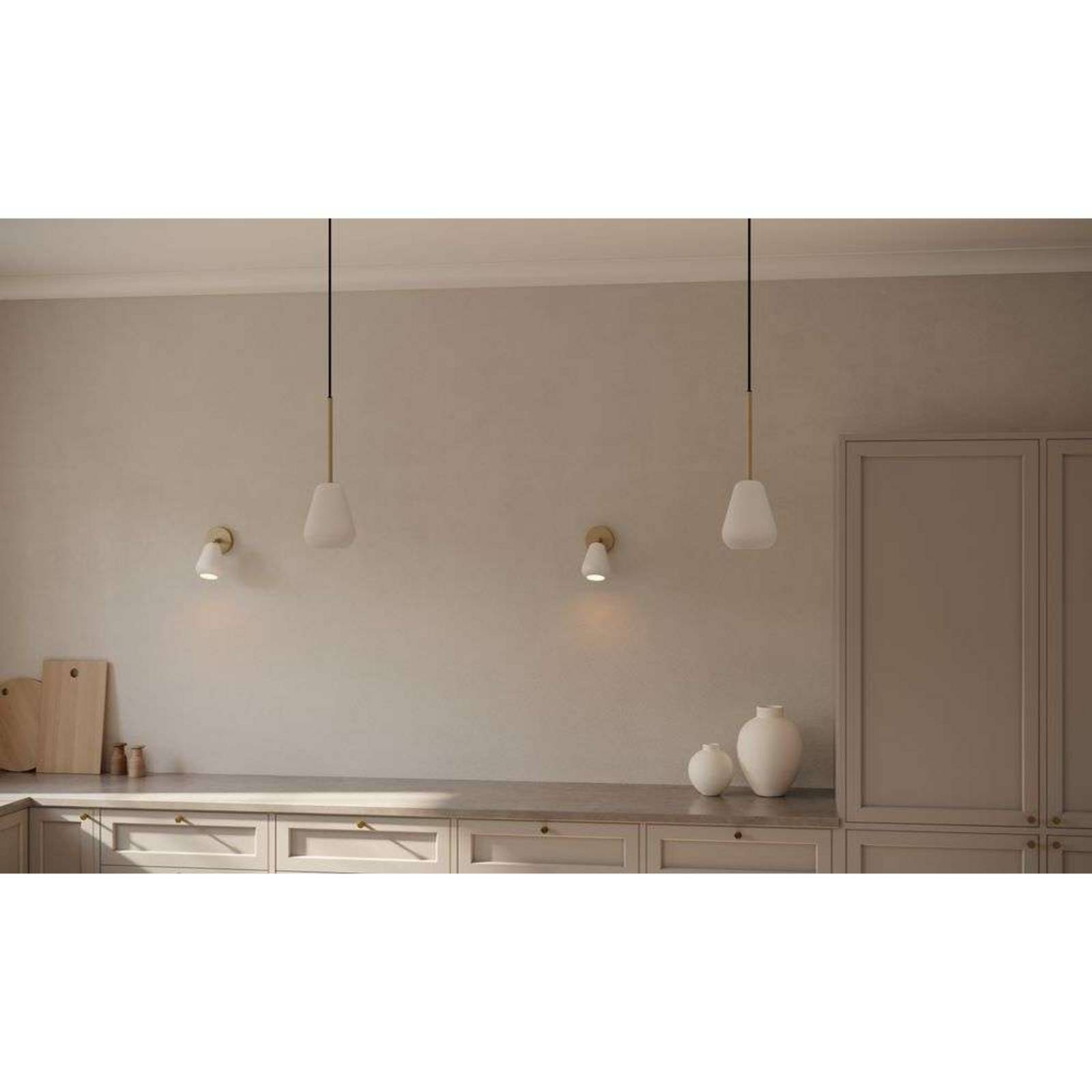 Lampa wisząca Nuura Anoli Spot, Ø 10 cm, biała, metalowa
