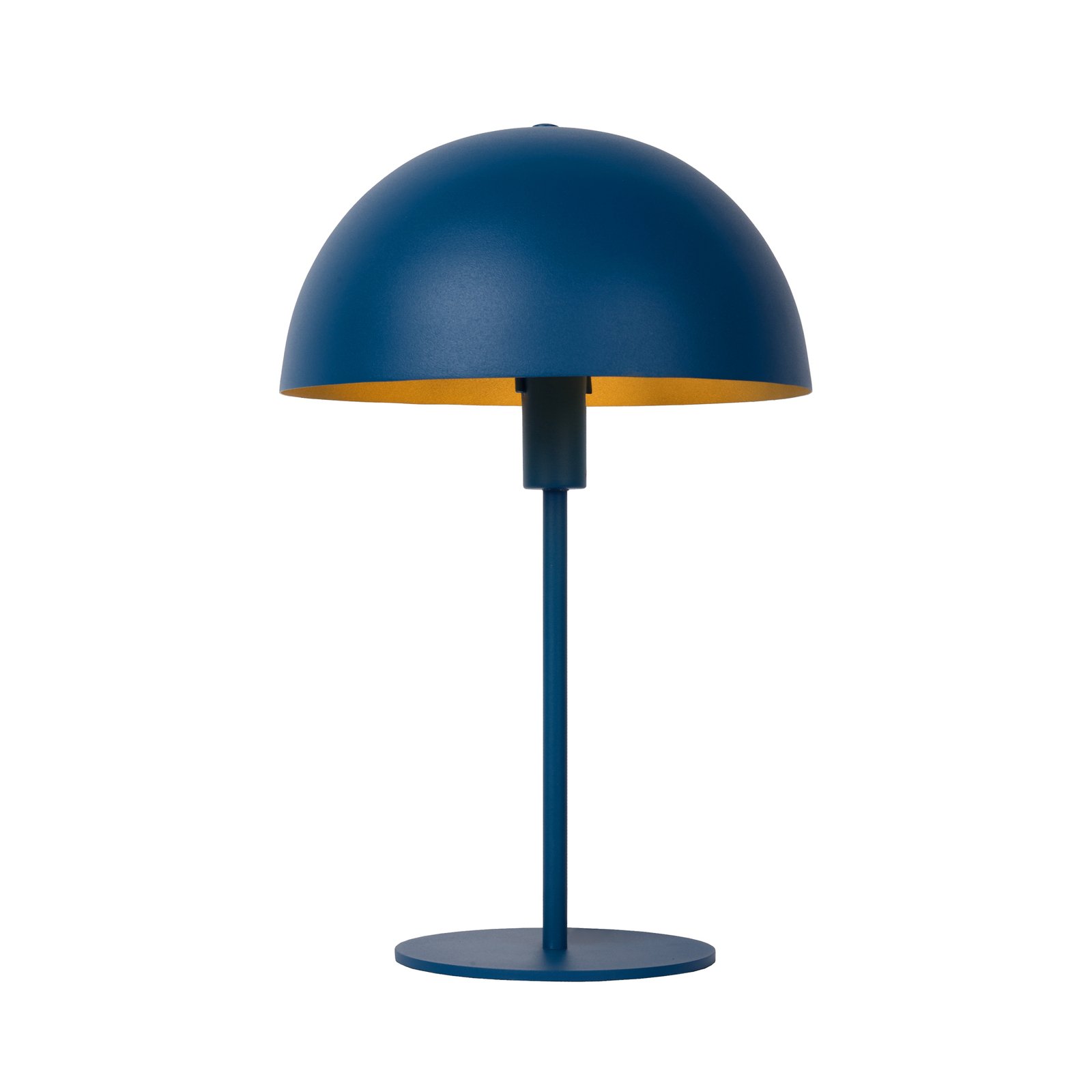 Stalen tafellamp Siemon, Ø 25 cm, blauw