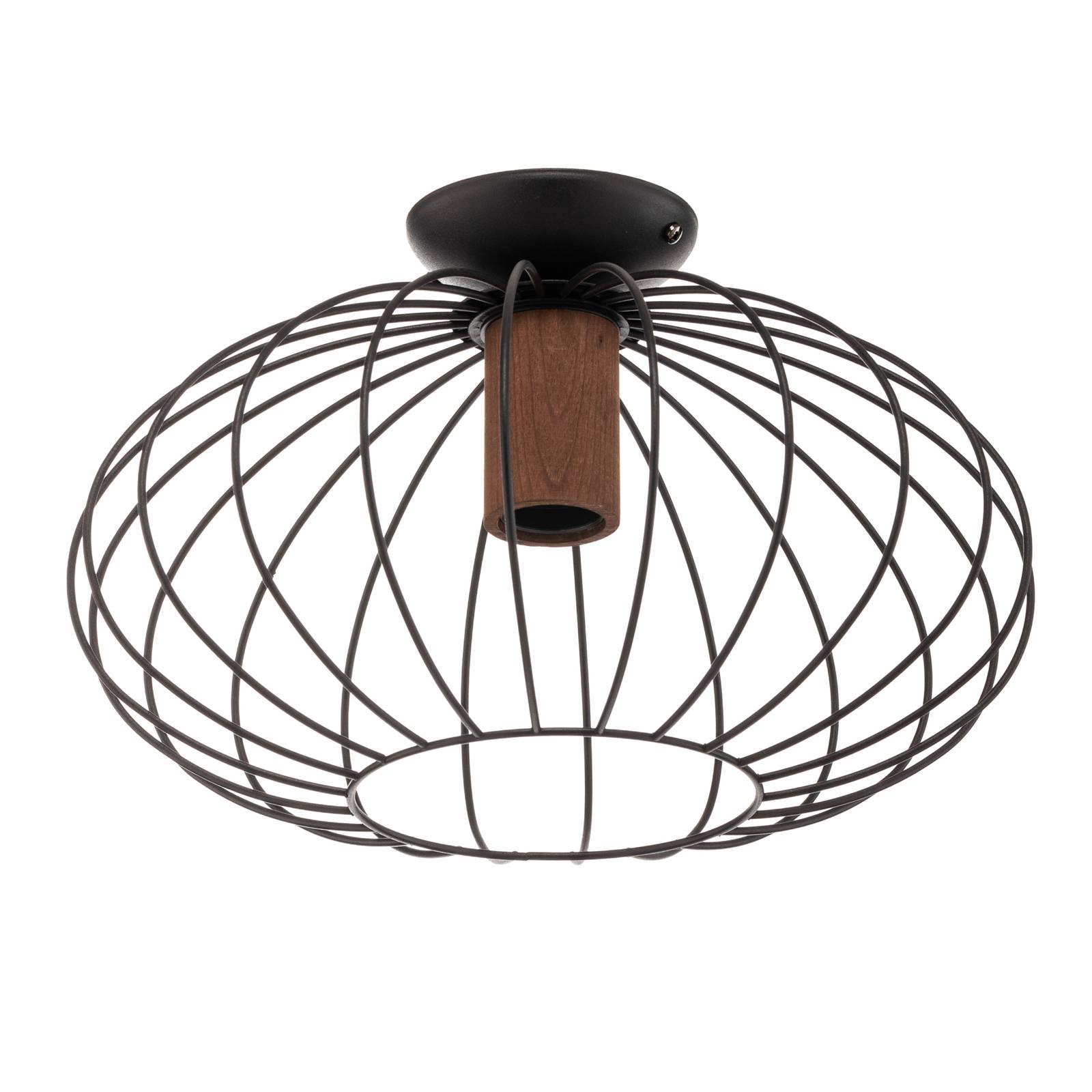 Plafonnier Meridiano abat-jour cage à une lampe