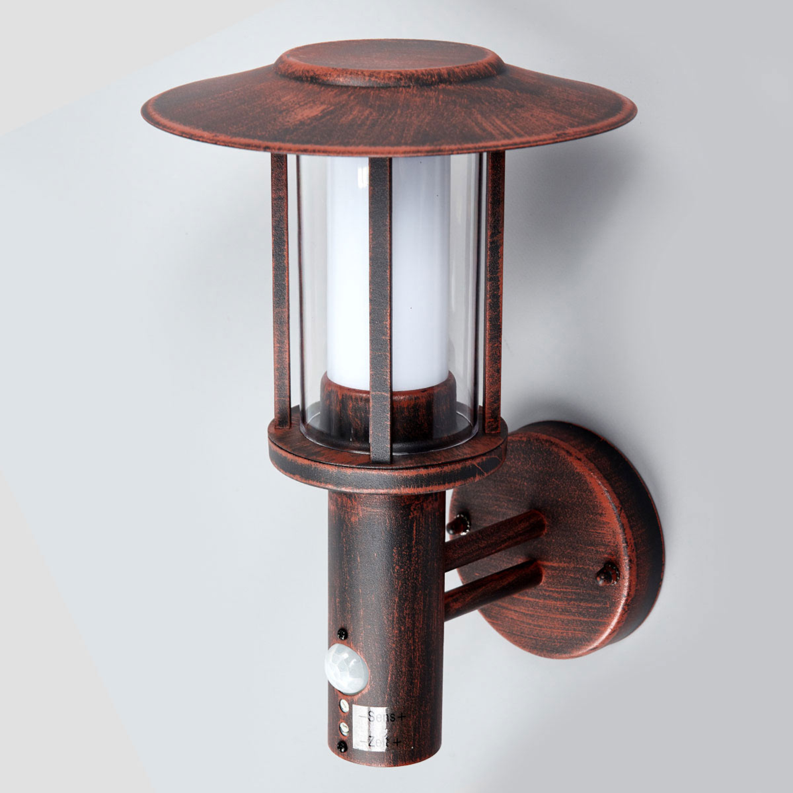 Pavlos LED Applique Murale d'Extérieur w/Sensor Rust - Lindby