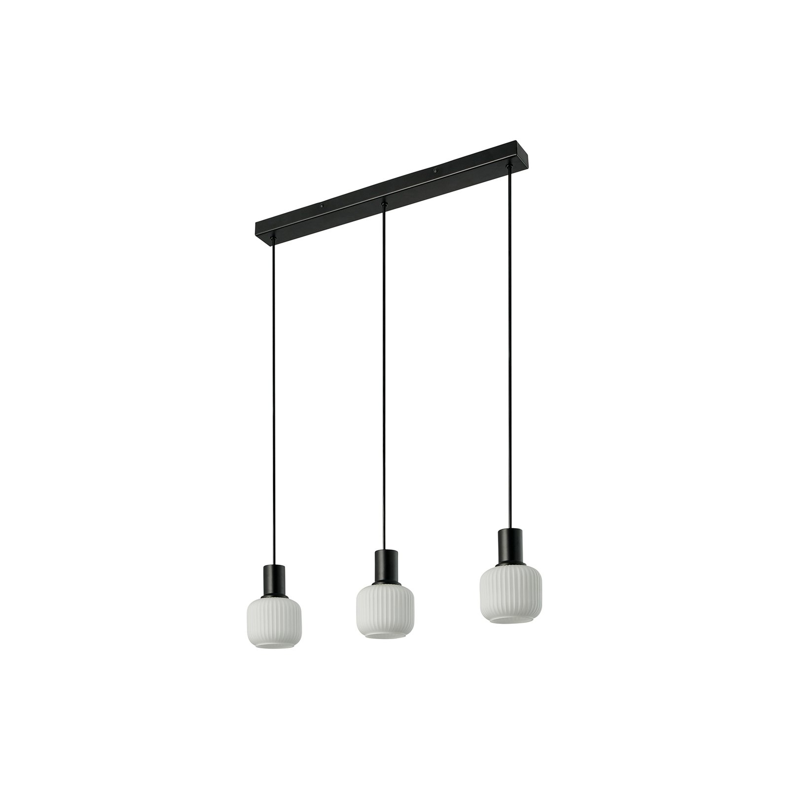 Milford 3 Mini Lámpara Colgante Rail Black - Nordlux