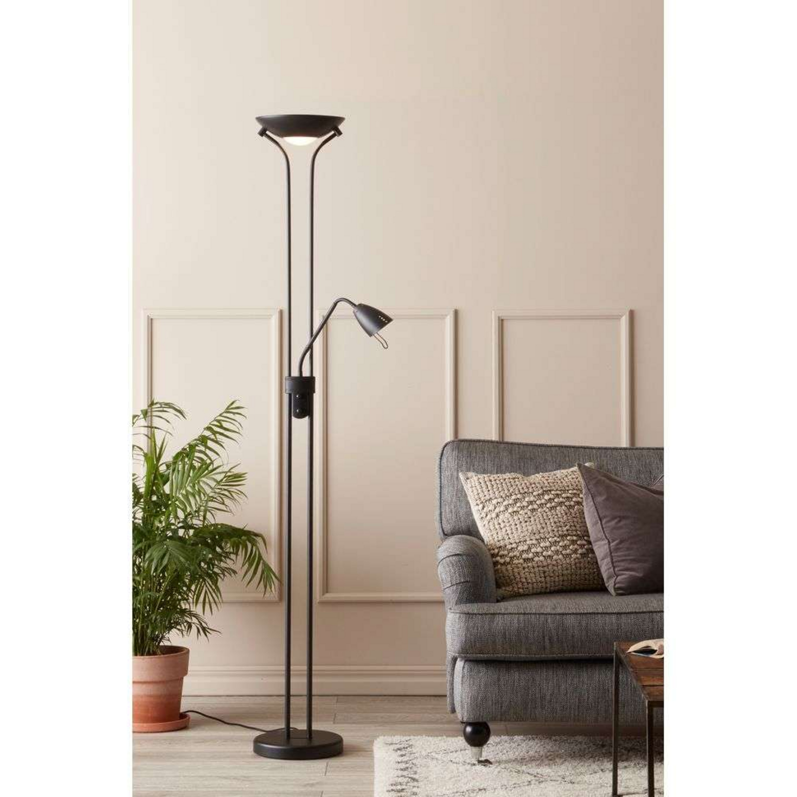 Detroit 2 Floor Lamp Black - Markslöjd