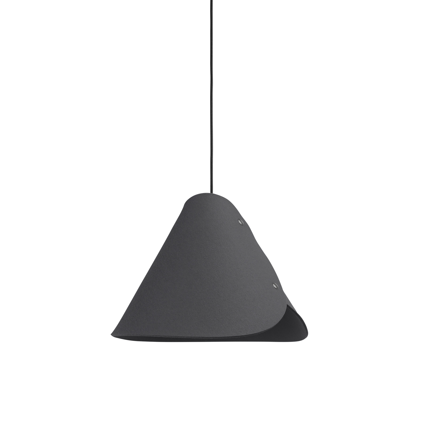 ALMUT 0314 pendant light conical 1-bulb stone-grey