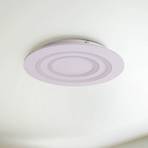 LED ceiling light Mirel, white, metal Ø 50 cm RGB CCT remote control