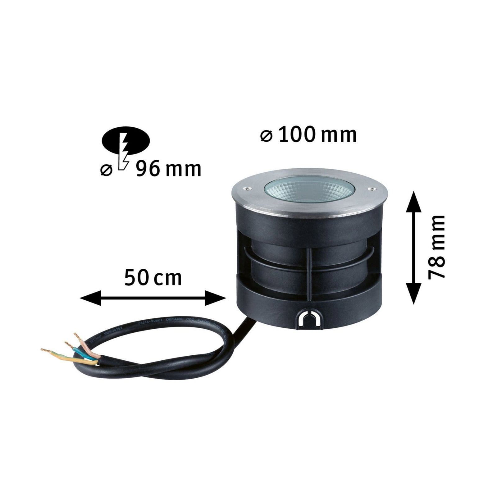 Vanea Außen Erd Spot SWR 3,5W IP67 Aluminium Paulmann - Modern - Metall - Einflammig