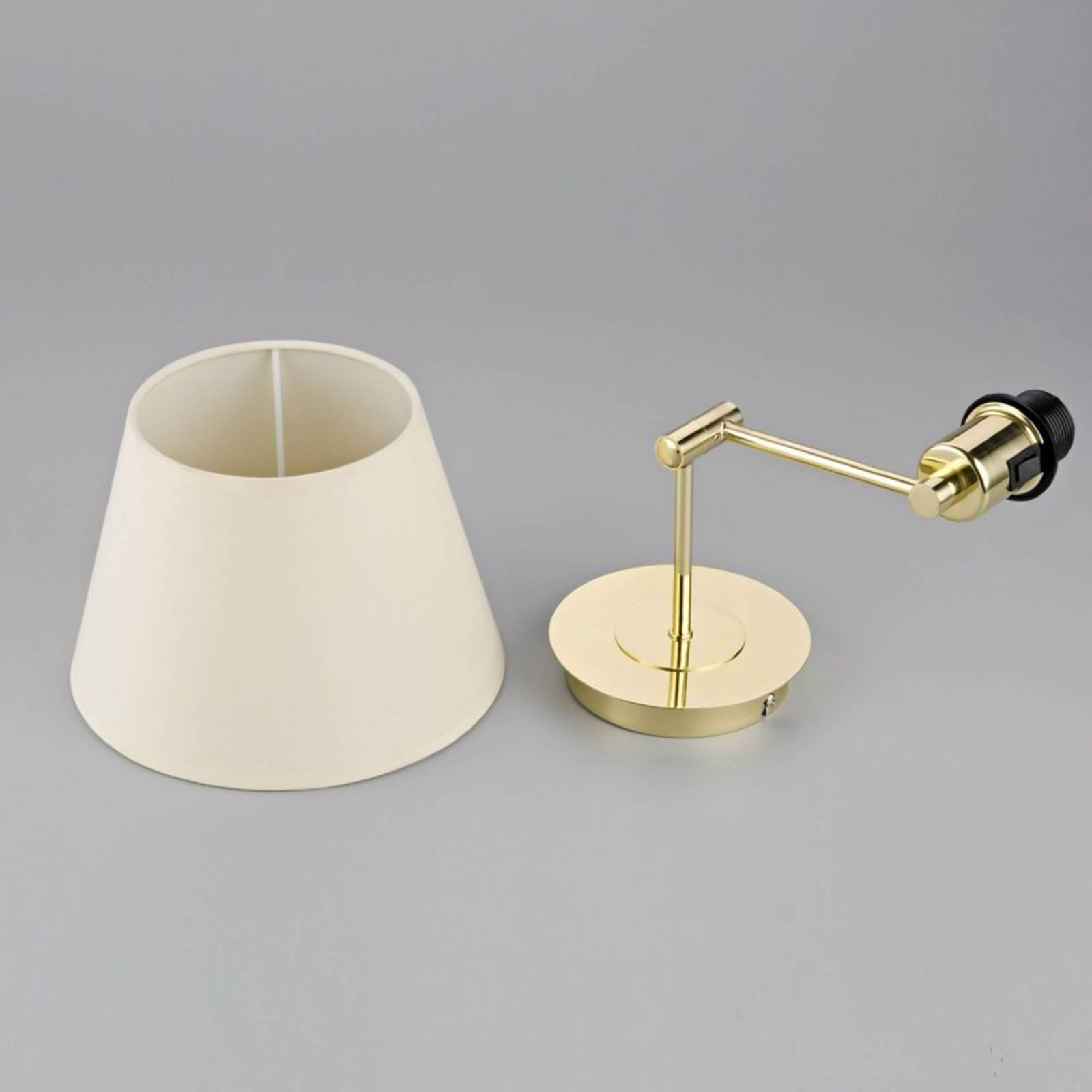 Pola Aplică de Perete Cream/Polished Brass - Lindby