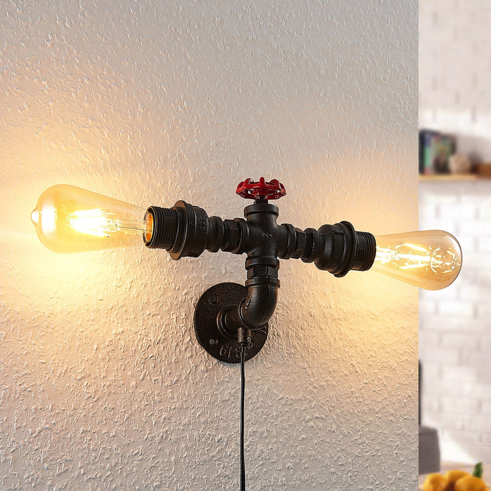 Wandleuchte Josip, 2-flammig zur Seite strahlend