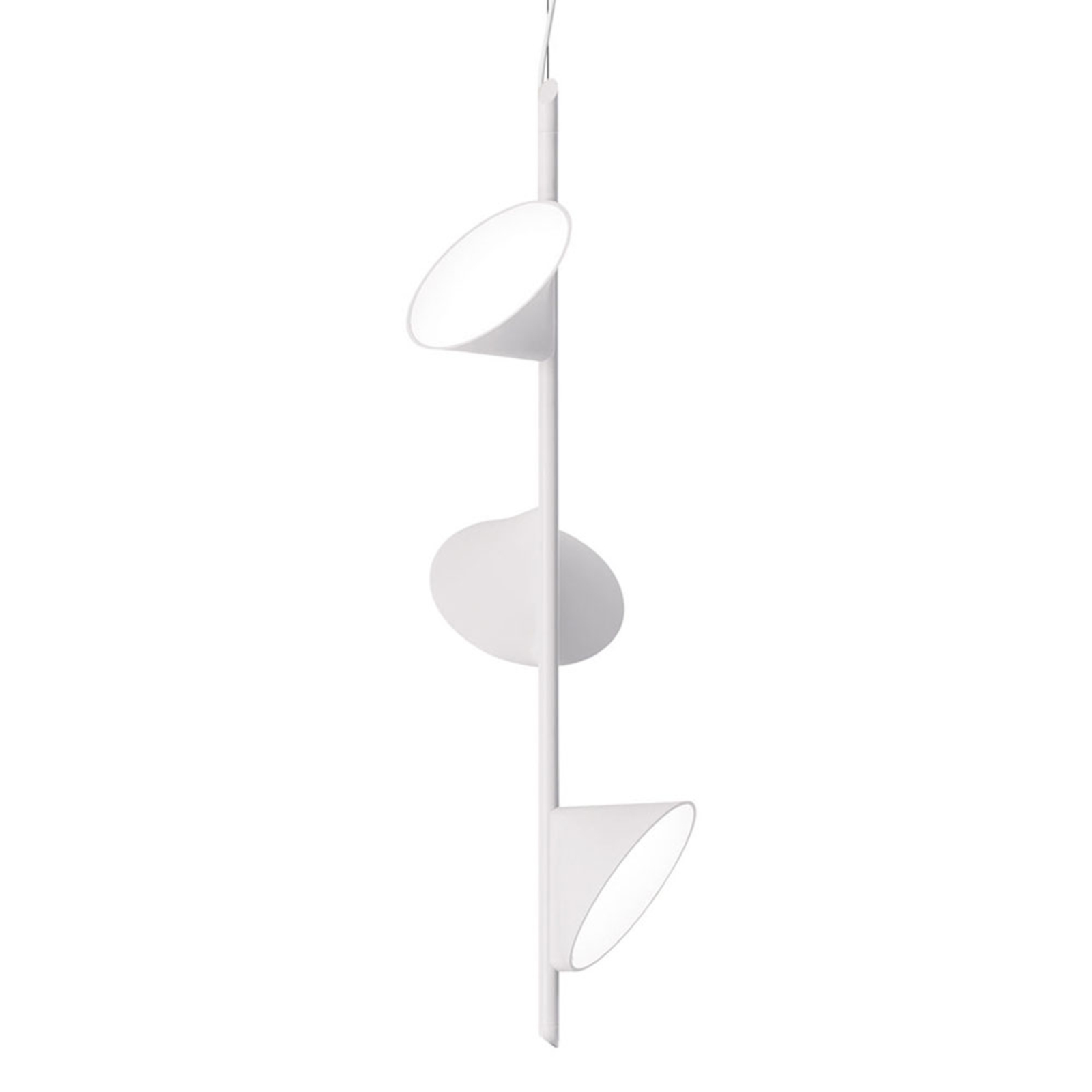 Závesné svietidlo Axolight Orchid LED, trojsvetelné biele