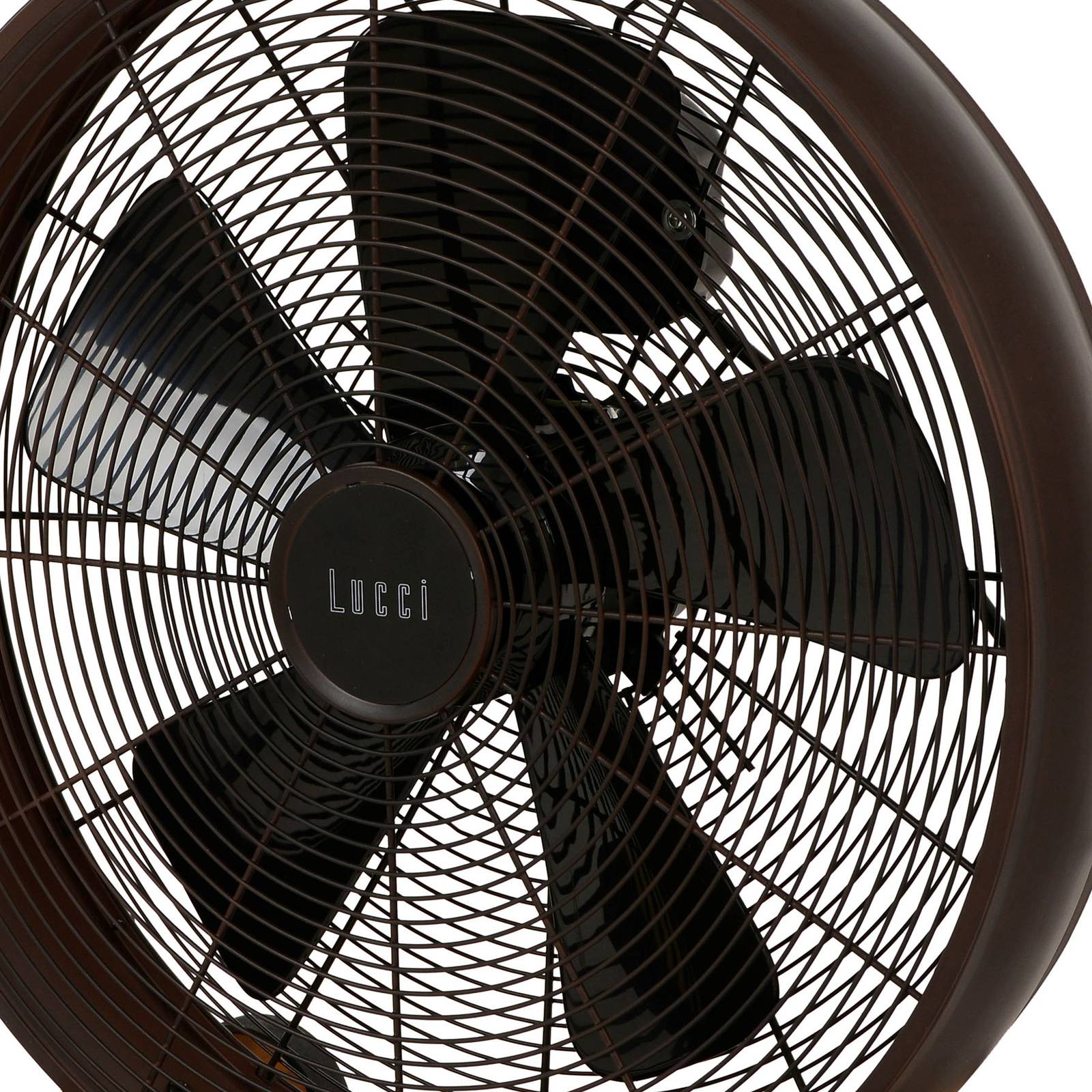 E-shop Stolový ventilátor Beacon Breeze bronz/orech, Ø 41 cm, tichý