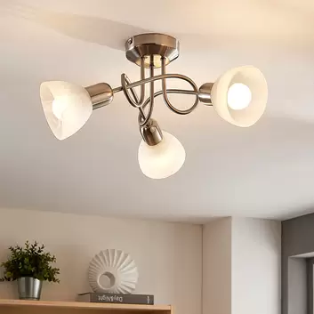 Simple plafonnier LED Paulina à 4 lampes