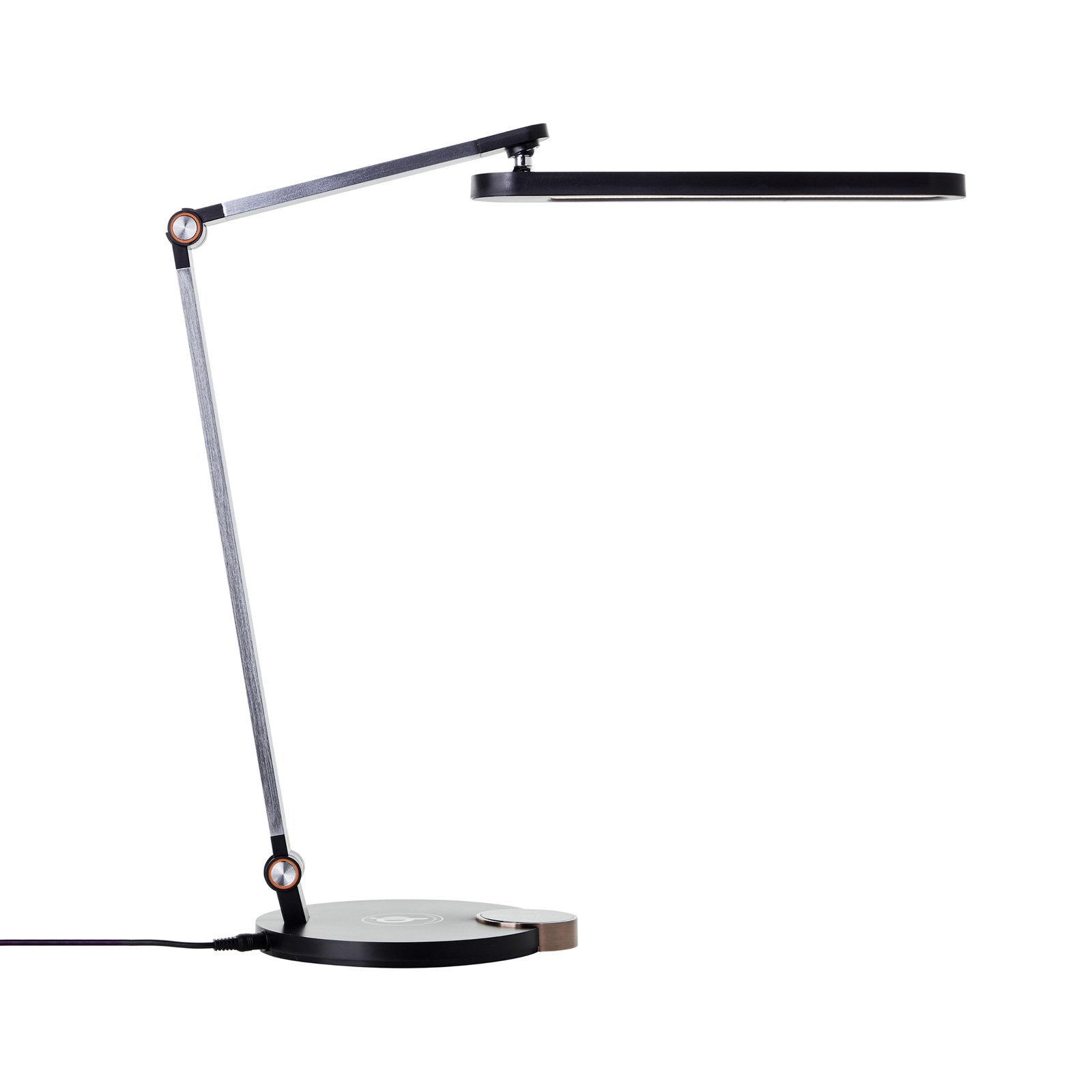 Lámpara de mesa LED Officehero, CCT, negro