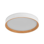 Φωτιστικό οροφής LED OSRAM ORBIS LARIOS, λευκό/ξύλο, Ø 49 cm, με ρυθμιστή