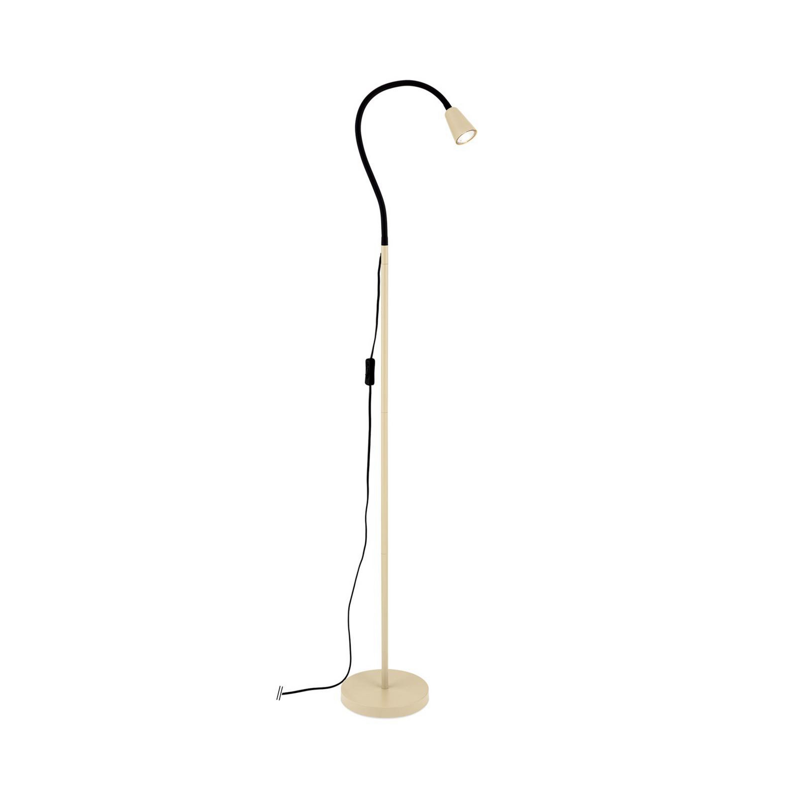Piantana Dotty, kaki, altezza 145 cm, braccio flessibile, GU10