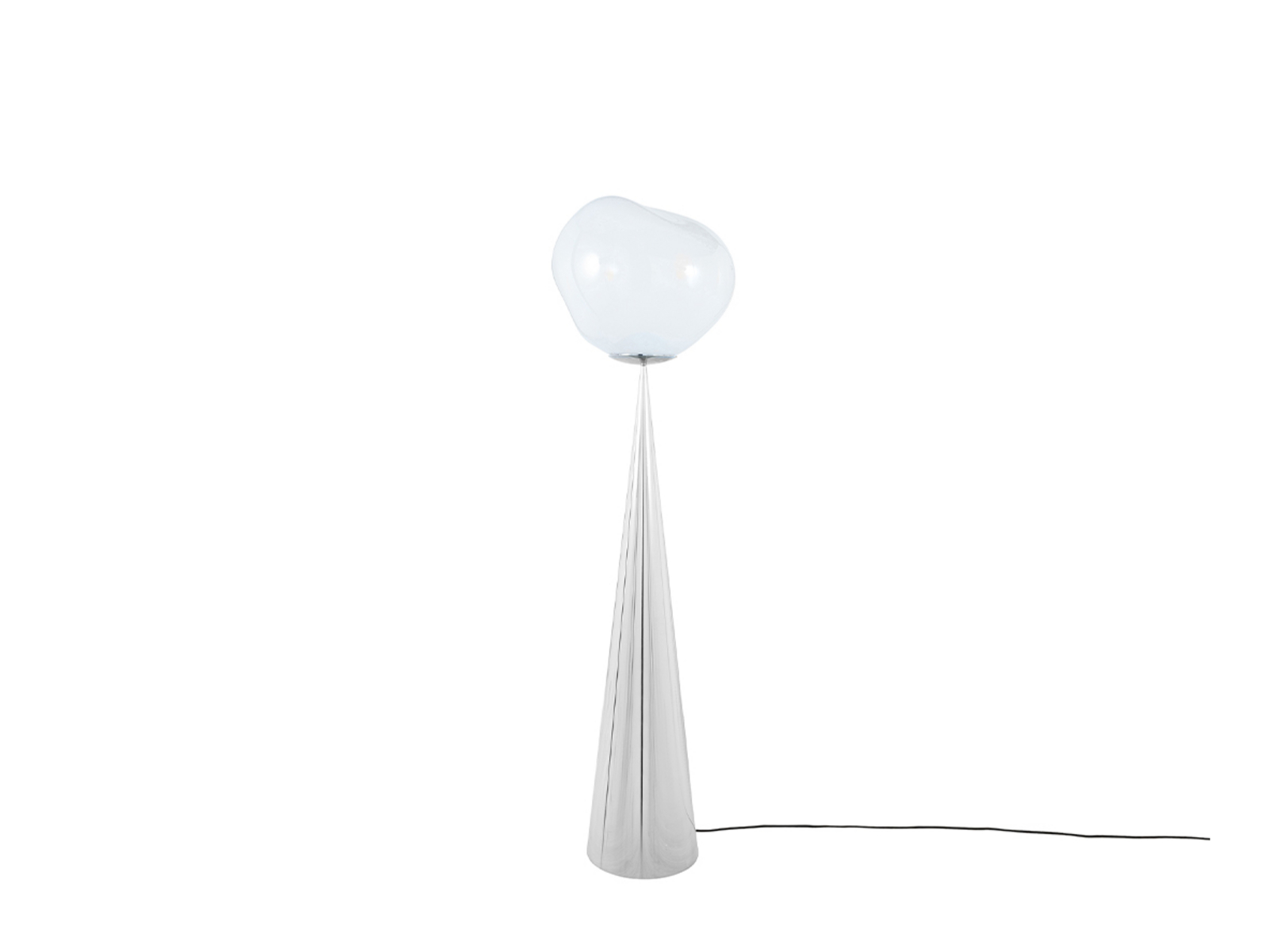 Melt Cone Fat Podna lampa Opal/Srebro - Tom Dixon