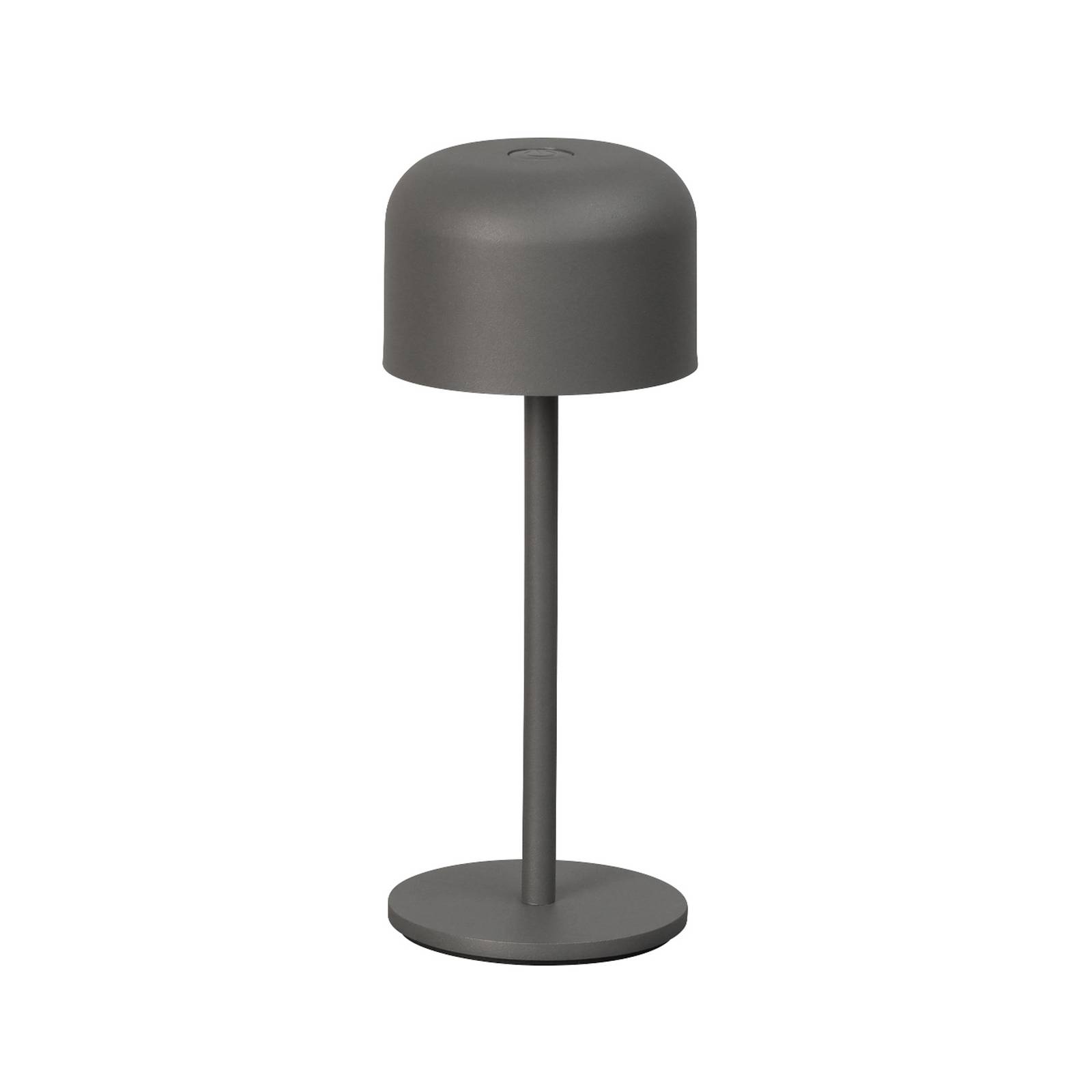 LED-Akku-Tischlampe Finley, sandgrau Höhe 22 cm Metall, IP54