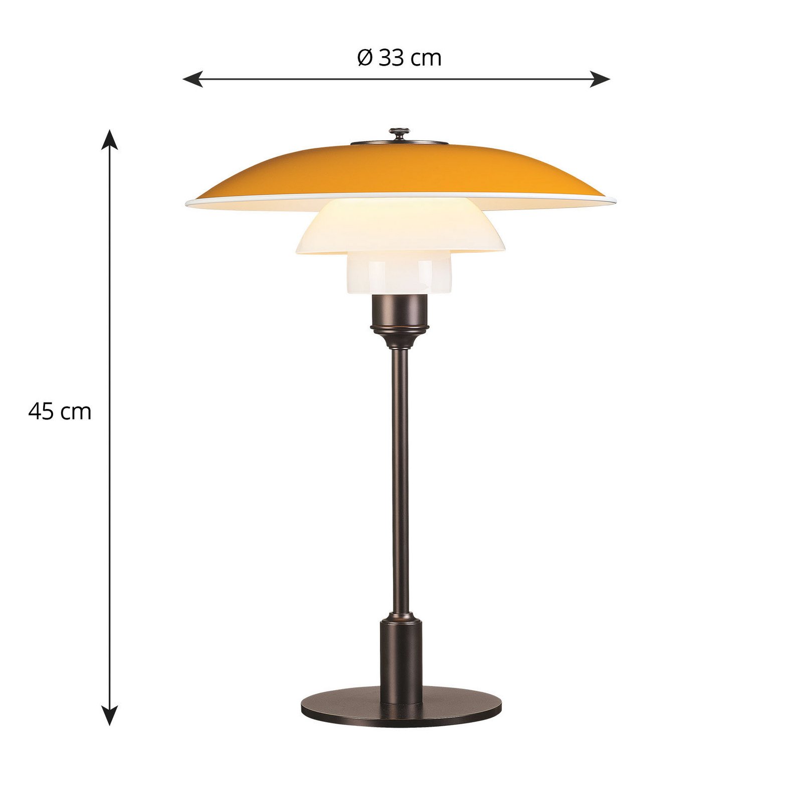 PH 3½-2½ Bordlampe Gul - Louis Poulsen PH 3½-2½ Bordlampe Gul - Louis Poulsen