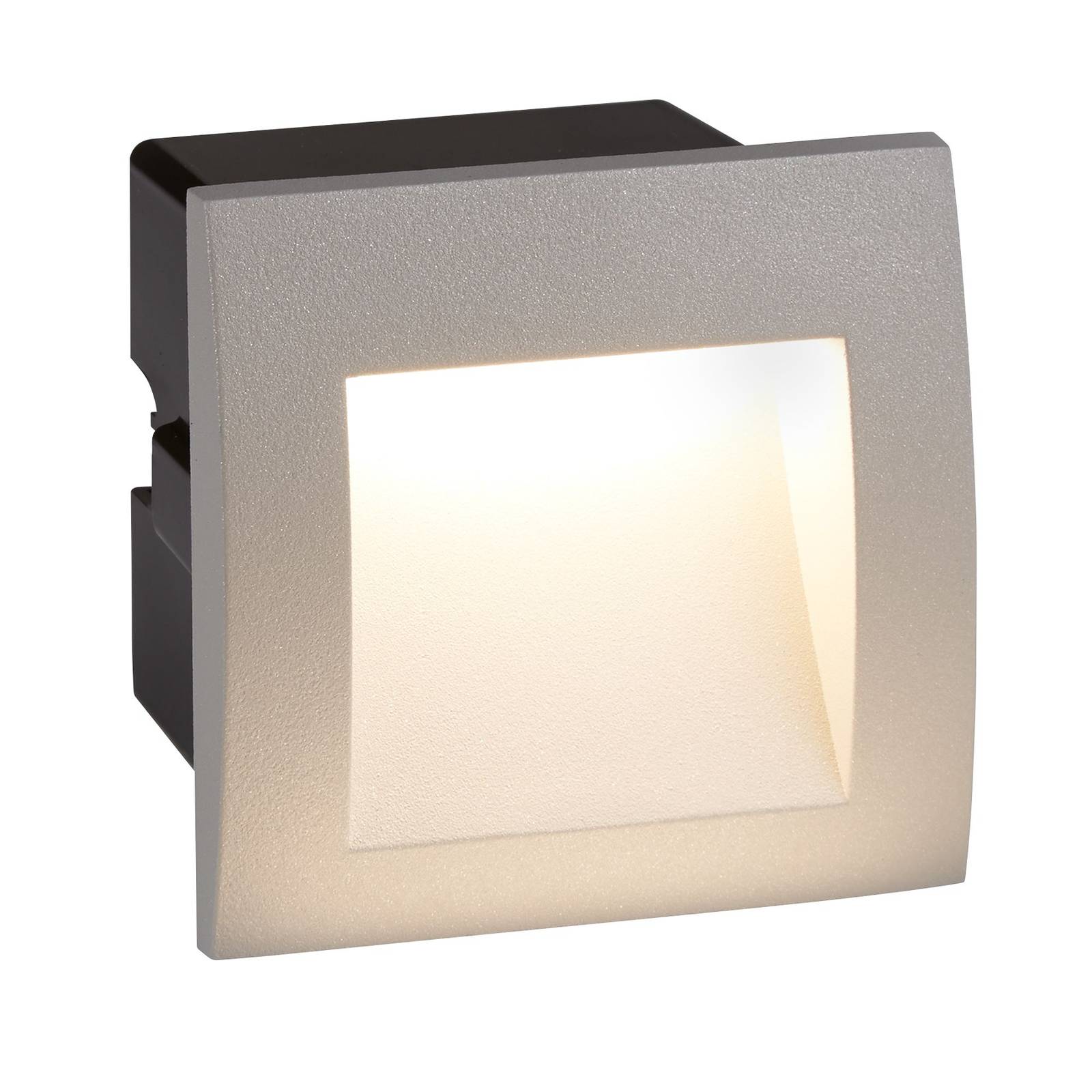 Ankle LED-vægindbygningslampe IP65 aluminium grå