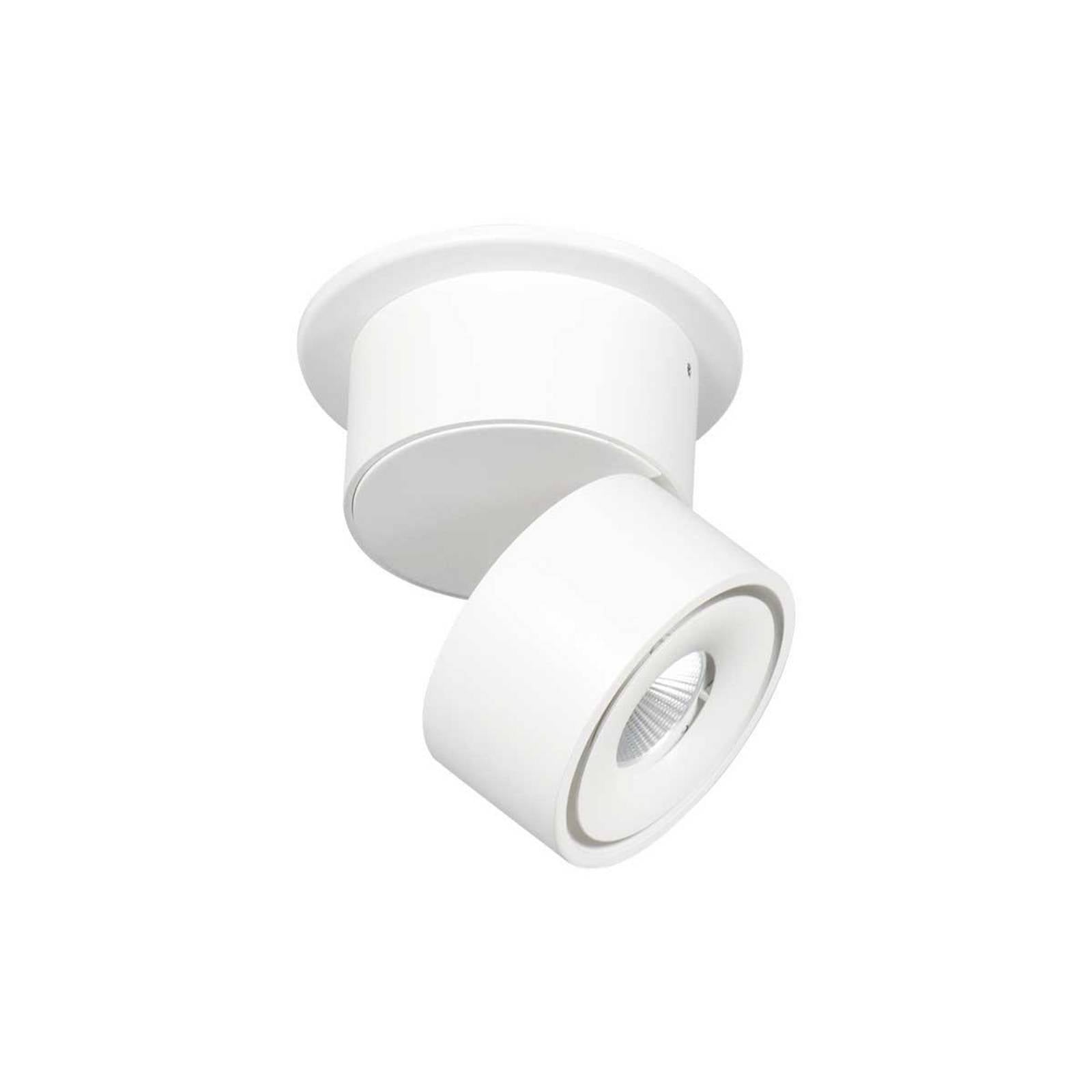 LED-Deckenstrahler Fez, weiß, 1-fl., Metall, schwenkbar