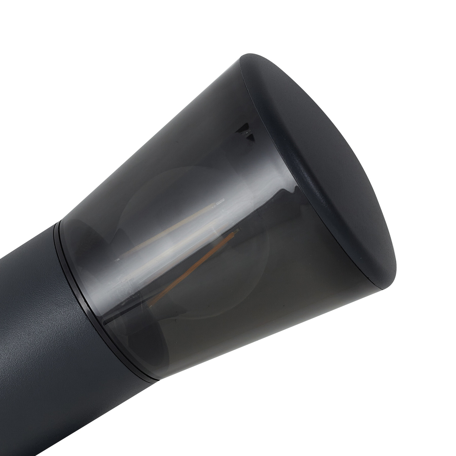 Heulo Ao ar livre Candeeiro de Parede Ø10,5 w/Sensor Fumo Cinzento - Lindby