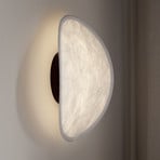 New Works LED wall light Tense, white / black, Ø 35 cm